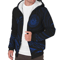 Hawaii Sherpa Hoodie - Frida Style - Blue - Polynesian Pride