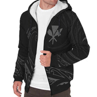 Kanaka Sherpa Hoodie - Frida Style - Gray - Polynesian Pride