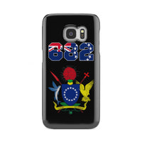 Cook Islands Phone Case - Coat of Arm Code Samsung Galaxy S7 One Size Black - Polynesian Pride