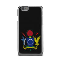 Cook Islands Phone Case - Coat of Arm Map iPhone 6s One Size Black - Polynesian Pride