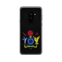 Cook Islands Phone Case - Coat of Arm Map Samsung Galaxy S9 Plus One Size Black - Polynesian Pride