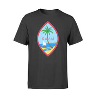 Guam T Shirt Guam Coat of Arm Unisex Black - Polynesian Pride