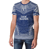 Cook Islands T Shirt Polynesian Polynesian Chief Blue Version - Polynesian Pride