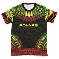Pohnpei Unisex T Shirt Pohnpei Polynesian Chief Reggae Version - Polynesian Pride