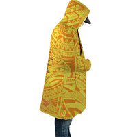 Polynesian Cloak - Vanuatu Symbols With Hibiscus - Polynesian Pride