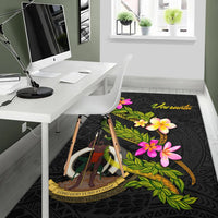 Vanuatu Polynesian Area Rug - Plumeria Tribal - Polynesian Pride