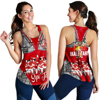 Tonga Rugby Ikale Tahi Sipi Tau Women Tank Top - LT2 RED - Polynesian Pride