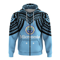 Federated States of Micronesia Zip up Hoodie Micronesia Pattern LT12 - Polynesian Pride