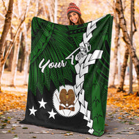 Papua New Guinea Western Highlands Province Polynesian Custom Personalised Blanket - Tribal Wave Tattoo - Polynesian Pride