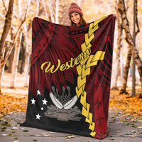 Papua New Guinea Western Province Polynesian Blanket - Tribal Wave Tattoo - Polynesian Pride