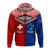 Tonga Combine Samoa Pride Zip Hoodie LT12 - Polynesian Pride