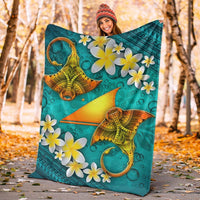 Tokelau Polynesian Blanket - Manta Ray Ocean - Polynesian Pride