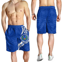 Pohnpei Men Short - Micronesia Pride Blue - LT12 Blue - Polynesian Pride
