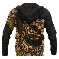 Polynesian Hawaii Hoodie Polynesian Golden Humpback Whale - Polynesian Pride