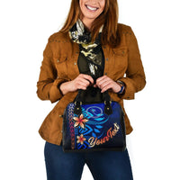 Chuuk Custom Personalised Shoulder Handbag - Vintage Tribal Mountain - Polynesian Pride