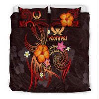 Pohnpei Polynesian Bedding Set - Legend of Pohnpei (Red) - Polynesian Pride