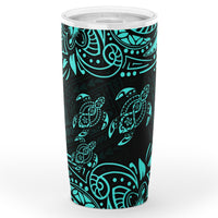 Polynesian Tumbler - Blue Sea Turtle One Style Black - Polynesian Pride