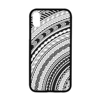 Polynesian 25 Rubber Phone Case One Size iPhone XR (6.1") Black - White - Polynesian Pride