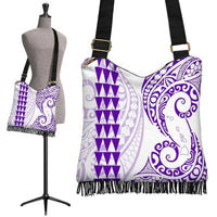 Hawaii Polynesian Crossbody Boho Handbag Purple Crossbody Boho Handbag One Size Purple - Polynesian Pride
