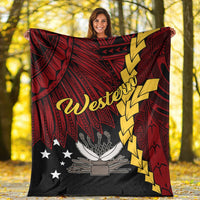 Papua New Guinea Western Province Polynesian Blanket - Tribal Wave Tattoo - Polynesian Pride