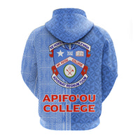 Tonga Apifoou College Zip up Hoodie Tongan Tribal LT12 - Polynesian Pride