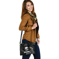 Nauru Polynesian Shoulder Handbag - White Tribal Wave - Polynesian Pride