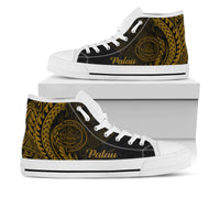 Palau High Top Shoes - Wings Style Unisex White - Polynesian Pride