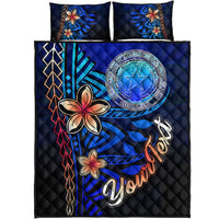 Northern Mariana Islands Custom Personalised Quilt Bed Set - Vintage Tribal Moutain - Polynesian Pride