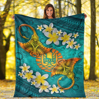 Tahiti Polynesian Blanket - Manta Ray Ocean - Polynesian Pride