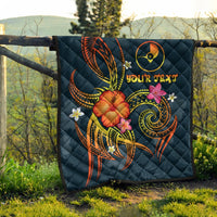 YAP Polynesian Personalised Premium Quilt - Legend of YAP (Blue) - Polynesian Pride