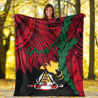 Papua New Guinea East Sepik Province Polynesian Custom Personalised Blanket - Tribal Wave Tattoo - Polynesian Pride