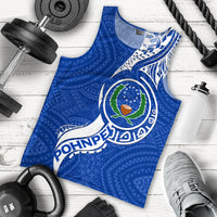 Pohnpei Men Tank Top - Micronesia Pride Blue - LT12 - Polynesian Pride