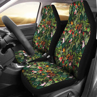 Hawaiian Tropical Flamingo Hibiscus Car Seat Cover - Polynesian Pride