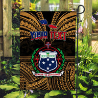 (Custom Personalised) Samoa Tatau Flag Gold Polynesian Proud Samoan LT13 - Polynesian Pride