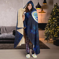 Federated States Of Micronesia Polynesian Hooded Blanket - Blue Turtle Hibiscus - Polynesian Pride