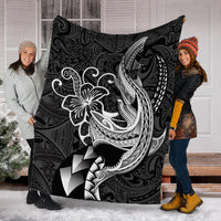 Polynesian Shark Tattoo Hawaii Tribal Blanket - LT12 - Polynesian Pride