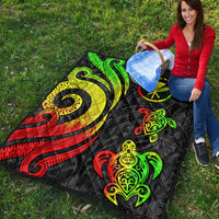Hawaii Premium Quilt - Reggae Tentacle Turtle - Polynesian Pride