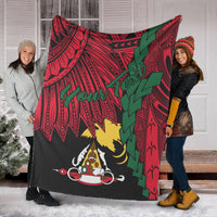 Papua New Guinea East Sepik Province Polynesian Custom Personalised Blanket - Tribal Wave Tattoo - Polynesian Pride