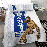 Guam Bedding Set - Chamorro With Puntan Blue Color - Polynesian Pride
