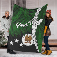 Papua New Guinea Western Highlands Province Polynesian Custom Personalised Blanket - Tribal Wave Tattoo - Polynesian Pride