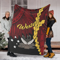 Papua New Guinea Western Province Polynesian Blanket - Tribal Wave Tattoo - Polynesian Pride