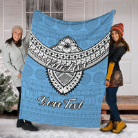 (Custom Personalised) Fiji Viti Levu Tapa Tribal Blanket - LT12 - Polynesian Pride
