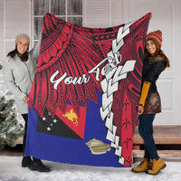 Papua New Guinea West New Britain Province Polynesian Custom Personalised Blanket - Tribal Wave Tattoo - Polynesian Pride