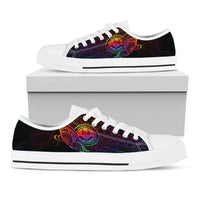 Federated States of Micronesia Low Top Shoes - Butterfly Polynesian Style - Polynesian Pride