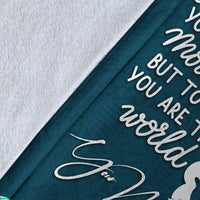 (Custom Personalised) Niue Mothers Day With Green Turtle Blanket - LT12 - Polynesian Pride