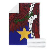 Papua New Guinea Milne Bay Province Polynesian Custom Personalised Blanket - Tribal Wave Tattoo - Polynesian Pride