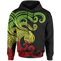 Polynesian Octopus Hoodie Reggae Color Unisex Reggae - Polynesian Pride