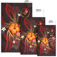 YAP Polynesian Area Rug - Legend of YAP (Red) - Polynesian Pride