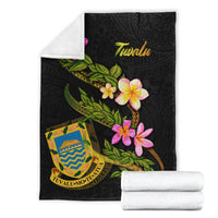 Tuvalu Polynesian Blanket - Plumeria Tribal - Polynesian Pride