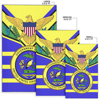 US Virgin Islands Area Rug Egales with Seal LT4 - Polynesian Pride